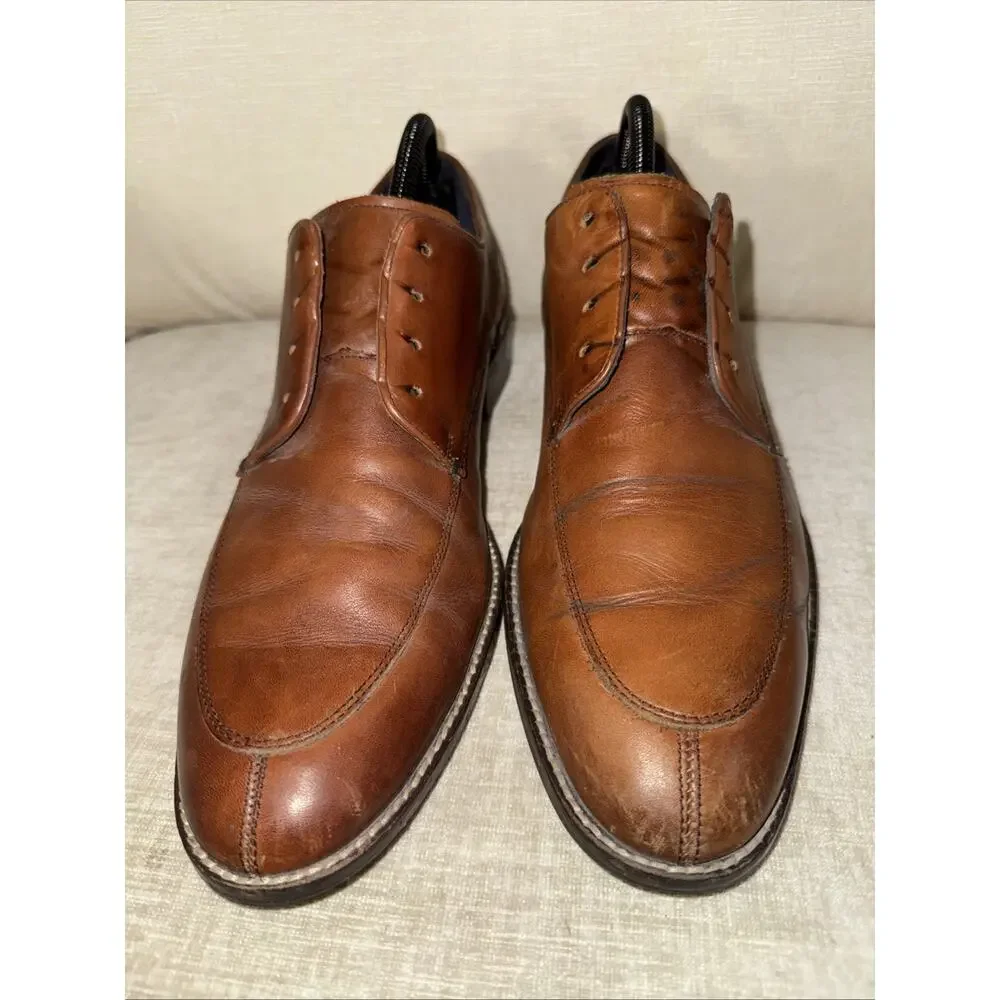 Cole Haan Leather Oxford Shoes Mens Size 9.5 No Laces